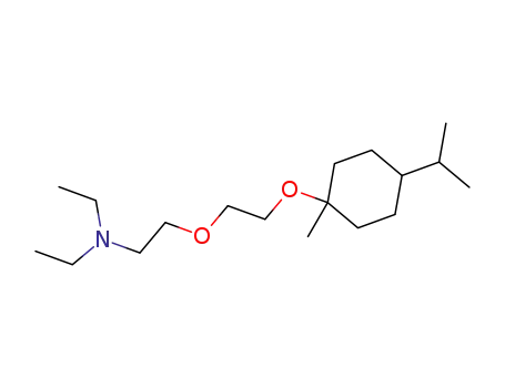 Molecular Structure of 29621-63-4 (N,N-diethyl-2-(2-{[1-methyl-4-(propan-2-yl)cyclohexyl]oxy}ethoxy)ethanamine)