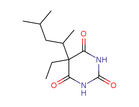 Molecular Structure of 2964-06-9 (5-ethyl-5-(1,3-dimethylbutyl)-5-barbituric acid)