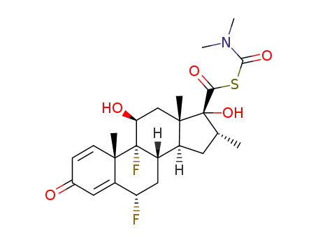17β-N,N-dimethylthiocarbamoyloxycarbonyl-6α,9α-difluoro-11β,17α-dihydroxy-16α-methyl-3-oxoandrosta-1,4-diene