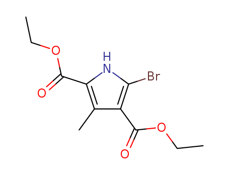 1H-Pyrrole-2,4-dicarboxylicacid, 5-bromo-3-methyl-, 2,4-diethyl ester cas  4458-69-9