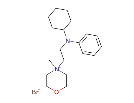 2933-17-7,4-{2-[cyclohexyl(phenyl)amino]ethyl}-4-methylmorpholin-4-ium bromide,4-[2-(N-Cyclohexylanilino)ethyl]-4-methylmorpholiniumbromide (7CI);Morpholinium, 4-[2-(N-cyclohexylanilino)ethyl]-4-methyl-,bromide (8CI);