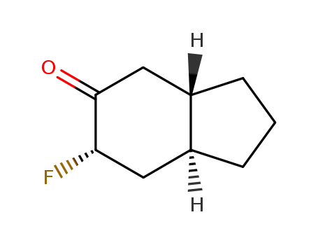 Molecular Structure of 29472-60-4 (5H-Inden-5-one,  6-fluorooctahydro-)