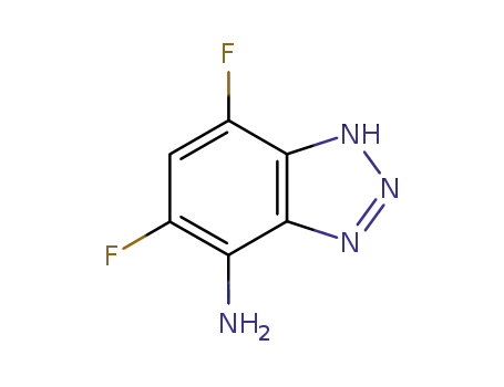 Molecular Structure of 2207-97-8 (5,7-difluoro-2H-benzotriazol-4-amine)