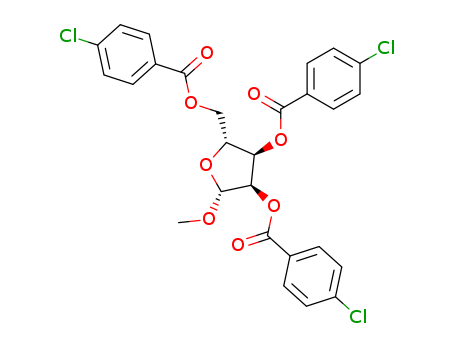 Methyl 2,3,5-Tri-O-(P-Chlorobenzoyl)-Β-D-Ribofuranoside