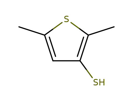 Molecular Structure of 29874-05-3 (2,5-dimethylthiophene-3-thiol)