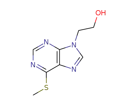 Molecular Structure of 298-98-6 (2-[6-(methylsulfanyl)-9H-purin-9-yl]ethanol)
