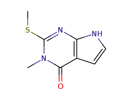 Molecular Structure of 29877-79-0 (4-methyl-3-methylsulfanyl-2,4,9-triazabicyclo[4.3.0]nona-2,7,10-trien-5-one)