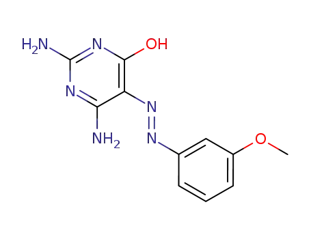 Molecular Structure of 30188-95-5 (2,6-diamino-5-[(3-methoxyphenyl)hydrazono]pyrimidin-4(5H)-one)