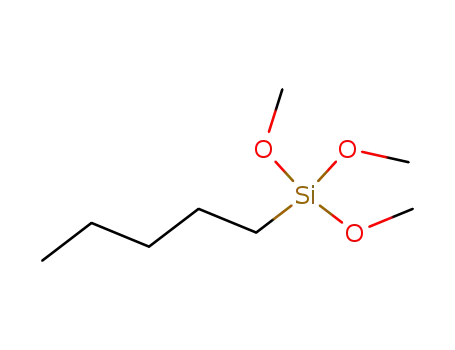 Molecular Structure of 2996-95-4 (Trimethoxy(pentyl)silane)