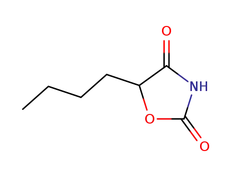 Molecular Structure of 22384-53-8 (5-Butyloxazolidine-2,4-dione)