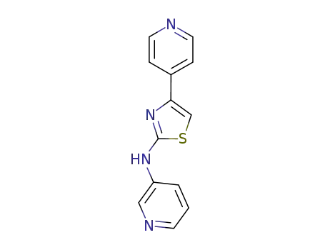 Molecular Structure of 30162-43-7 (N-[4-(pyridin-4-yl)-1,3-thiazol-2-yl]pyridin-3-amine)
