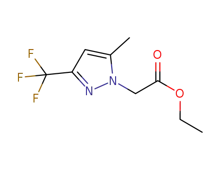 Molecular Structure of 299405-24-6 ((5-METHYL-3-TRIFLUOROMETHYL-PYRAZOL-1-YL)-ACETIC ACID ETHYL ESTER)