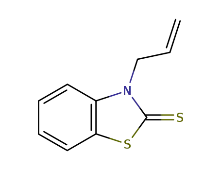 Molecular Structure of 42477-57-6 (3-(prop-2-en-1-yl)-1,3-benzothiazole-2(3H)-thione)