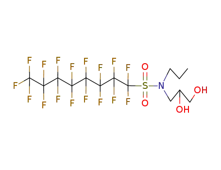 Molecular Structure of 2262-49-9 (N-N-PROPYL-N-(2,3-DIHYDROXYPROPYL)PERFLUOROOCTYL SULFONAMIDE)