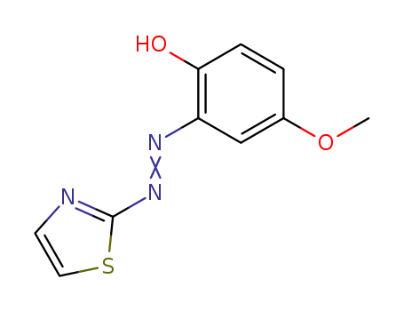 Molecular Structure of 3012-52-0 ((6E)-4-methoxy-6-[2-(1,3-thiazol-2-yl)hydrazinylidene]cyclohexa-2,4-dien-1-one)