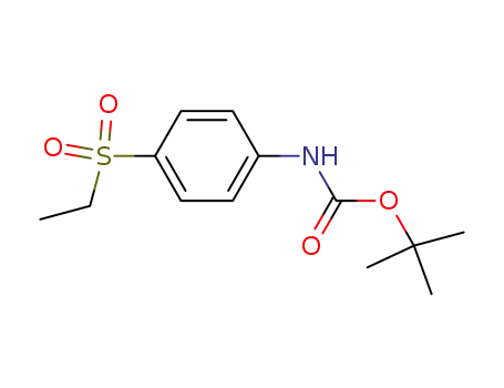 Molecular Structure of 30057-60-4 (tert-butyl [4-(ethylsulfonyl)phenyl]carbamate)