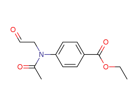 Molecular Structure of 3005-71-8 (ethyl 4-[acetyl(2-oxoethyl)amino]benzoate)
