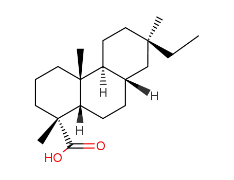 Molecular Structure of 7715-72-2 (1-Phenanthrenecarboxylicacid, 7-ethyltetradecahydro-1,4a,7-trimethyl-, (1R,4aR,4bS,7R,8aS,10aR)-)