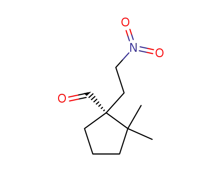 Molecular Structure of 325705-65-5 (Cyclopentanecarboxaldehyde, 2,2-dimethyl-1-(2-nitroethyl)-, (1R)- (9CI))