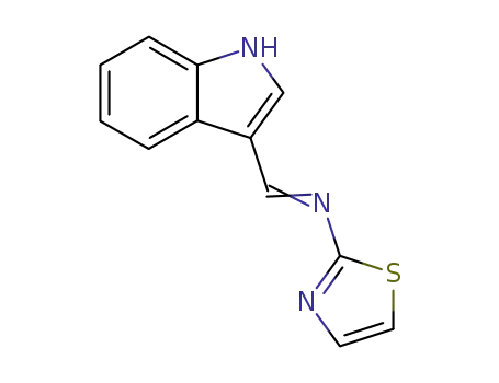 Molecular Structure of 22394-38-3 (3-[N-(2-Thiazolyl)formimidoyl]-1H-indole)