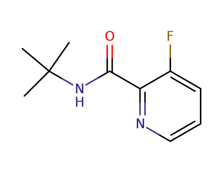 Molecular Structure of 223444-91-5 (2-Pyridinecarboxamide,N-(1,1-dimethylethyl)-3-fluoro-(9CI))