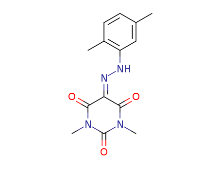 2,4,5,6(1H,3H)-Pyrimidinetetrone,1,3-dimethyl-, 5-[2-(2,5-dimethylphenyl)hydrazone] cas  30201-50-4