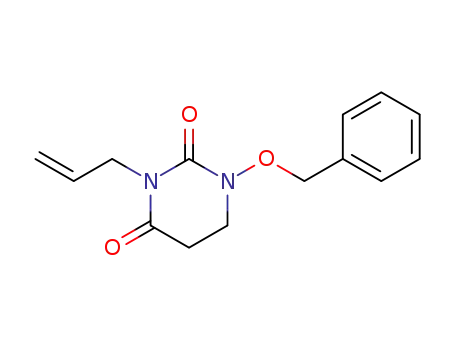Molecular Structure of 30060-40-3 (1-(benzyloxy)-3-(prop-2-en-1-yl)dihydropyrimidine-2,4(1H,3H)-dione)