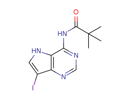 4-pivaloylamino-7-iodo-3H,5H-pyrrolo[3,2-d]pyrimidine