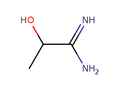 Molecular Structure of 91431-03-7 (2-HYDROXY-PROPIONAMIDINE)
