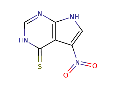Molecular Structure of 22277-04-9 (7-nitro-2,4,9-triazabicyclo[4.3.0]nona-3,7,10-triene-5-thione)