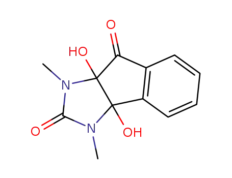 Molecular Structure of 22431-02-3 (3a,8a-dihydroxy-1,3-dimethyl-1,3,3a,8a-tetrahydroindeno[1,2-d]imidazole-2,8-dione)