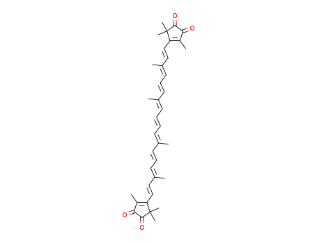 22453-06-1,VIOLERYTHRIN,3-Cyclopentene-1,2-dione,4,4'-(3,7,12,16-tetramethyl-1,3,5,7,9,11,13,15,17-octadecanonaene-1,18-diyl)bis[3,5,5-trimethyl-,(all-E)-; 3-Cyclopentene-1,2-dione,4,4'-(3,7,12,16-tetramethyl-1,3,5,7,9,11,13,15,17-octadecanonaenylene)bis[3,5,5-trimethyl-,(all-E)- (8CI); Violerythrin