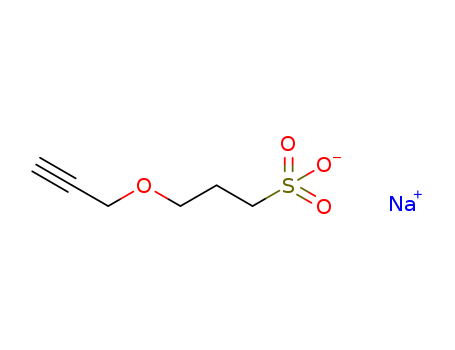 30290-53-0,Propargyl-3-sulfopropyl ether sodium salt,Sodium 3-propargyloxypropylsulfonate;1-Propanesulfonicacid, 3-(2-propynyloxy)-, sodium salt (8CI,9CI);Sodium 2-hydroxy-3-(2-propynyloxy)-1-propanesulfonate;