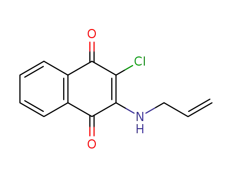 Molecular Structure of 22272-29-3 (2-(allylamino)-3-chloronaphthoquinone)