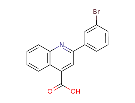 Molecular Structure of 298230-83-8 (2-(3-BROMO-PHENYL)-QUINOLINE-4-CARBOXYLIC ACID)