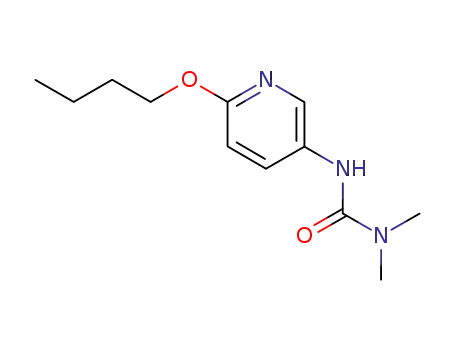 Molecular Structure of 30180-75-7 (3-(6-Butoxy-3-pyridyl)-1,1-dimethylurea)