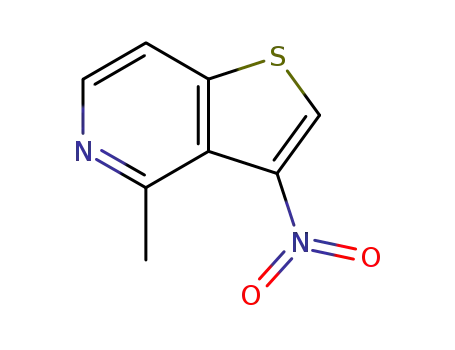 Molecular Structure of 30433-85-3 (4-methyl-3-nitrothieno[3,2-c]pyridine)