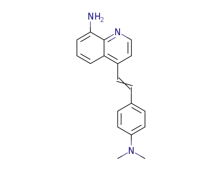 Molecular Structure of 304-02-9 (4-{2-[4-(dimethylamino)phenyl]ethenyl}quinolin-8-amine)