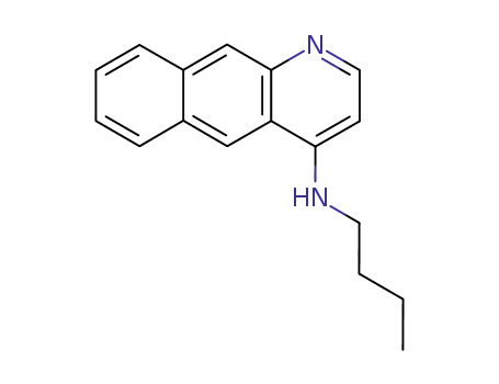 Molecular Structure of 22773-12-2 (N-butylbenzo[g]quinolin-4-amine)