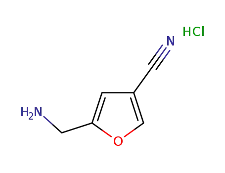 Molecular Structure of 232280-80-7 (5-(AMINOMETHYL)FURAN-3-CARBONITRILE HYDROCHLORIDE)