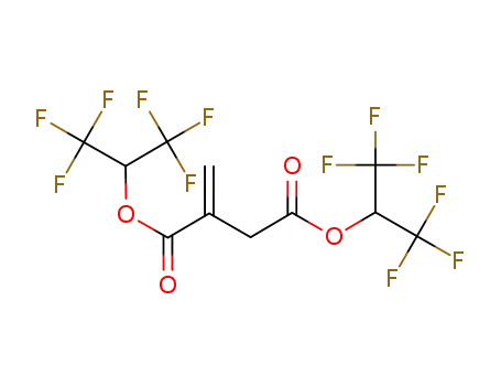 Molecular Structure of 98452-82-5 (BIS(HEXAFLUOROISOPROPYL)ITACONATE)