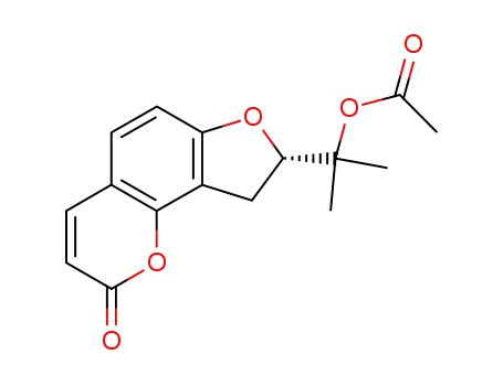 Molecular Structure of 23180-65-6 (COLUMBIANETIN ACETATE)