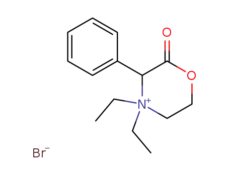 Molecular Structure of 3042-78-2 (4,4-diethyl-2-oxo-3-phenylmorpholin-4-ium bromide)