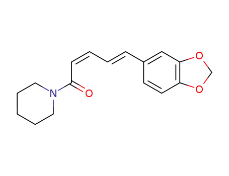 Molecular Structure of 30511-76-3 (2,4-Pentadien-1-one,5-(1,3-benzodioxol-5-yl)-1-(1-piperidinyl)-, (2Z,4E)-)