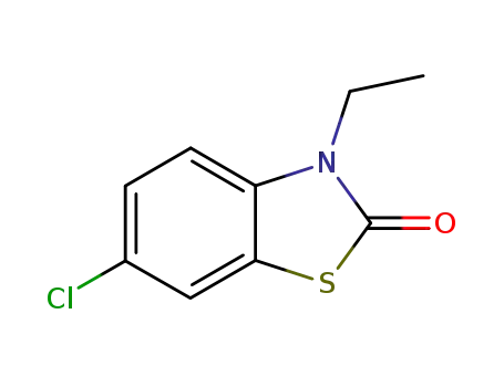 Molecular Structure of 30459-51-9 (6-Chloro-3-ethylbenzo[d]thiazol-2(3H)-one)