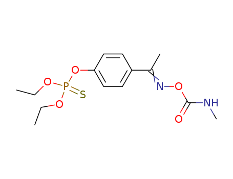 Phosphorothioic acid,O,O-diethyl O-[4-[1-[[[(methylamino)carbonyl]oxy]imino]ethyl]phenyl] ester