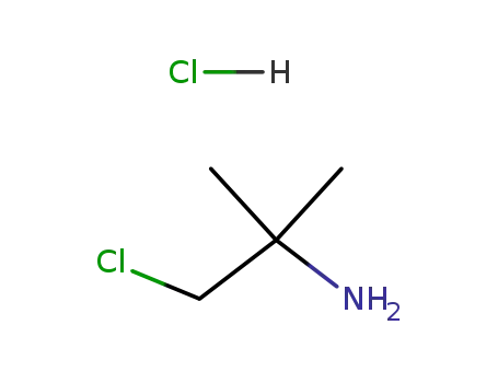 Molecular Structure of 23184-92-1 (1-chloro-2-methylpropan-2-amine)