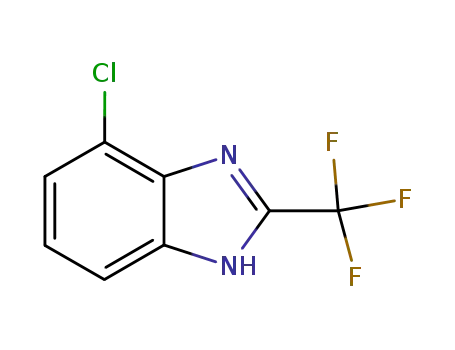Molecular Structure of 2338-31-0 (4-chloro-2-(trifluoromethyl)-1H-benzimidazole)