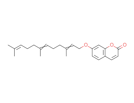 Molecular Structure of 532-16-1 (7-[(2E,6E)-3,7,11-trimethyldodeca-2,6,10-trienoxy]chromen-2-one)