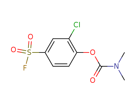 23379-15-9,2-chloro-4-(fluorosulfonyl)phenyl dimethylcarbamate,Carbamicacid, dimethyl-, ester with 3-chloro-4-hydroxybenzenesulfonyl fluoride (8CI);Benzenesulfonyl fluoride, 3-chloro-4-hydroxy-, dimethylcarbamate (8CI); NSC194867